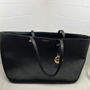 Henri Bendel Authentic Black Saffiano tote bag
